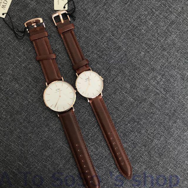 Daniel Wellington(ダニエルウェリントン)の期間限定お値下げ中☆2本セットDW0106+DW0507　ペアウォッ シンプル メンズの時計(腕時計(アナログ))の商品写真