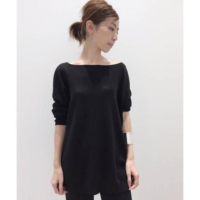 今季完売新品◆L'Appartementアパルトモン◆KNIT プルオーバー黒 1