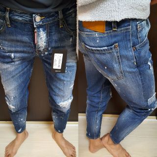 ディースクエアード(DSQUARED2)の【新品】ディースクエアード　デニム　38『HOCNEY JEAN』ブリーチ加工(デニム/ジーンズ)