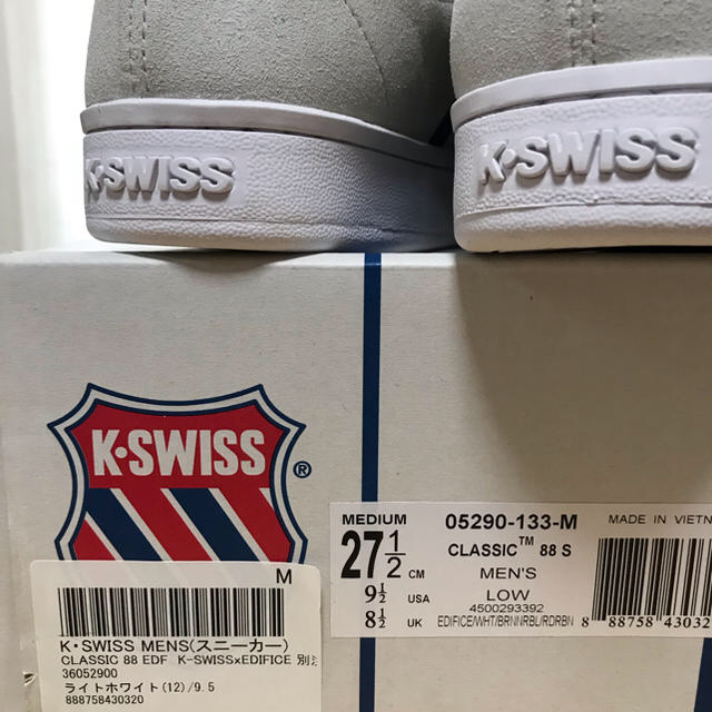 K-SWISS(ケースイス)のK-SWISS×EDIFICE エディフィス別注K-SWISSクラシック メンズの靴/シューズ(スニーカー)の商品写真