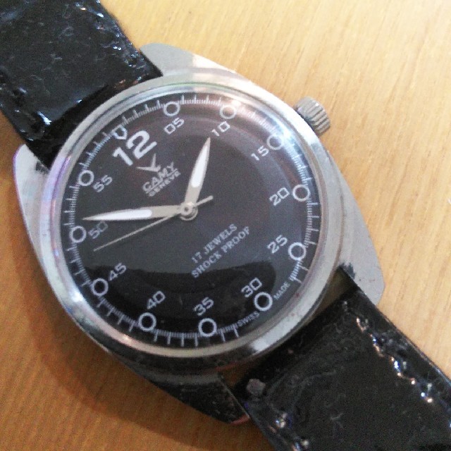 GLYCINE(グリシン)の美品 CAMY キャミー SWISS 機械式手巻き アンティーク ビンテージ  メンズの時計(腕時計(アナログ))の商品写真