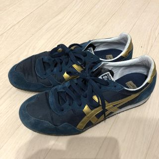 オニツカタイガー(Onitsuka Tiger)のオニツカタイガー・セラーノ ネイビー×ゴールド(スニーカー)