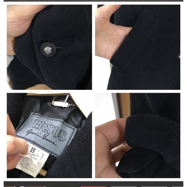 VERSUS(ヴェルサス)のversus  woolチェスターコート  価格20万円ヴェルサーチ  値下げ レディースのジャケット/アウター(ロングコート)の商品写真