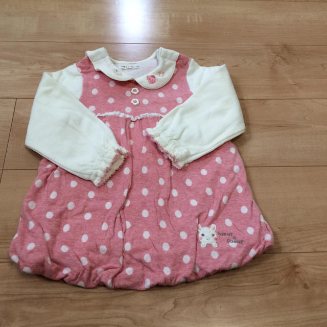 coeur a coeur(クーラクール)のクーラクール   100cm うさ耳プルオーバー キムラタン キッズ/ベビー/マタニティのキッズ服女の子用(90cm~)(Tシャツ/カットソー)の商品写真