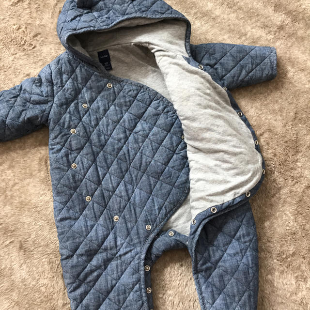 babyGAP(ベビーギャップ)のGAPデニムくまさん キッズ/ベビー/マタニティのベビー服(~85cm)(カバーオール)の商品写真