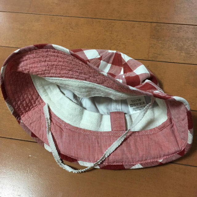 MUJI (無印良品)(ムジルシリョウヒン)のこむぎ様/キッズ☆帽子(えり首日よけ付) 50cm キッズ/ベビー/マタニティのこども用ファッション小物(帽子)の商品写真