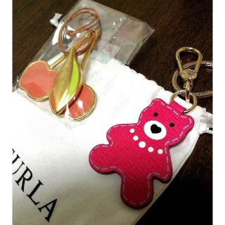 フルラ(Furla)のイタリア製、新品未使用FURLAフルラのキーホルダー2点(キーホルダー)