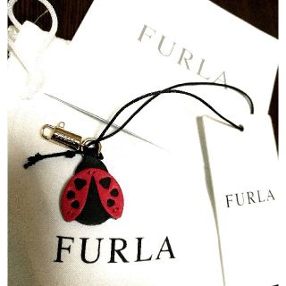 フルラ(Furla)の新品、プレゼントに！イタリア製、FURLAのてんとう虫キーホルダー、ストラップ(キーホルダー)