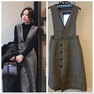 ザラ(ZARA)のお値引きしました！タートル＋スカートセット！Lサイズ！(ロングスカート)