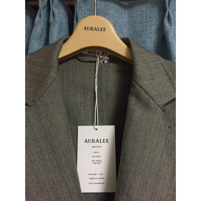 COMOLI(コモリ)のAURALEE WOOL SILK HERRINGBONE JACKET メンズのジャケット/アウター(テーラードジャケット)の商品写真