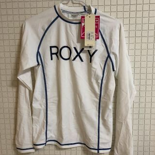 ロキシー(Roxy)のロキシー ラッシュガード 白 L 新品未使用 長袖(水着)