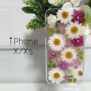 押し花 iphoneケース カバー(iPhoneケース)