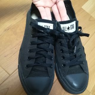 コンバース(CONVERSE)の25☆ コンバース靴 黒 LL(スニーカー)