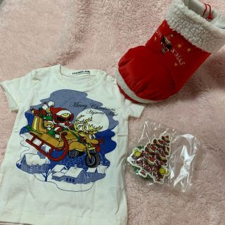 ヒステリックミニ(HYSTERIC MINI)の激レア・新品❗️ヒスミニ❗️クリスマスブーツセット(Ｔシャツ)