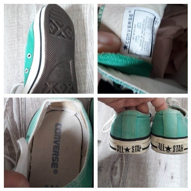 CONVERSE(コンバース)のま様専用【好調】かわいいグリーン　コンバース26cm メンズの靴/シューズ(スニーカー)の商品写真