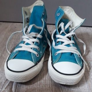 コンバース(CONVERSE)の【USA製ヴィンテージ】鮮やかブルーコンバースUS表記5　24cm～24.5cm(スニーカー)