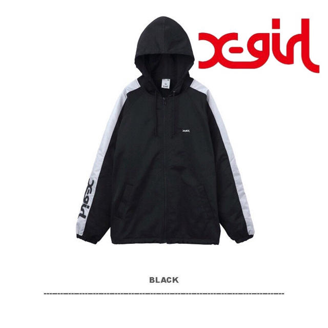 X-girl(エックスガール)のX-girl LINED HOODIE BLOUSON 051815 レディースのジャケット/アウター(ブルゾン)の商品写真