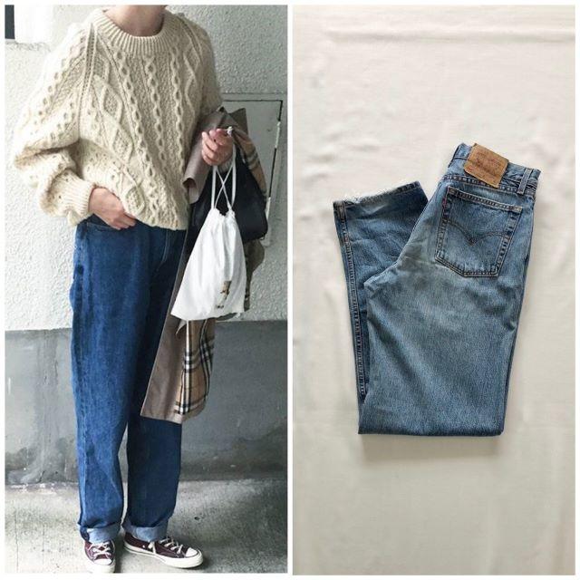 Levi's(リーバイス)のUSA製 90sビンテージ リーバイス560 強ハイウエスト ワイドデニムパンツ レディースのパンツ(デニム/ジーンズ)の商品写真