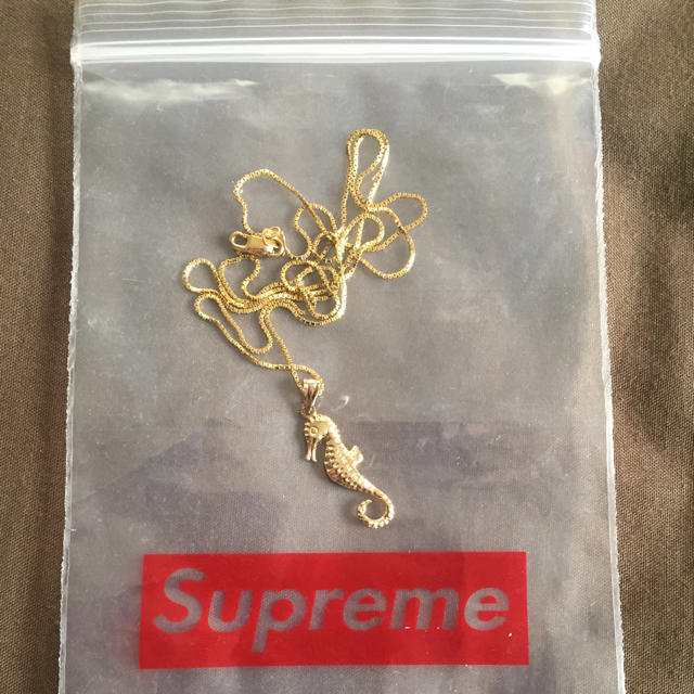 アクセサリーsupreme  16aw seahorse pendant ネックレス 14k