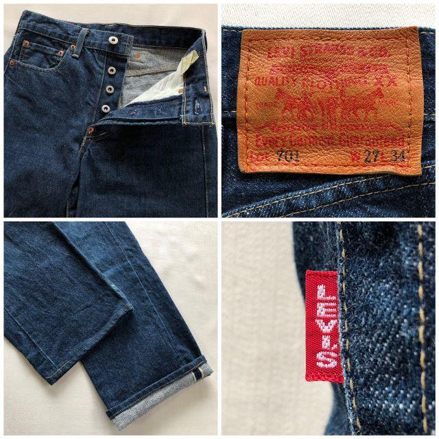 極美品 30's 復刻 LEVI'S 701XX モンローデニム BIGE 赤耳