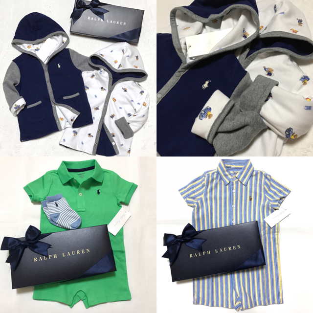 Ralph Lauren(ラルフローレン)の＊Yuu様 専用＊ラルフローレン BABY BOY☆おまとめ3点 ギフト キッズ/ベビー/マタニティのベビー服(~85cm)(カーディガン/ボレロ)の商品写真