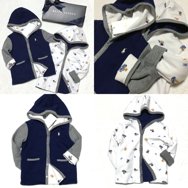 Ralph Lauren(ラルフローレン)の＊Yuu様 専用＊ラルフローレン BABY BOY☆おまとめ3点 ギフト キッズ/ベビー/マタニティのベビー服(~85cm)(カーディガン/ボレロ)の商品写真