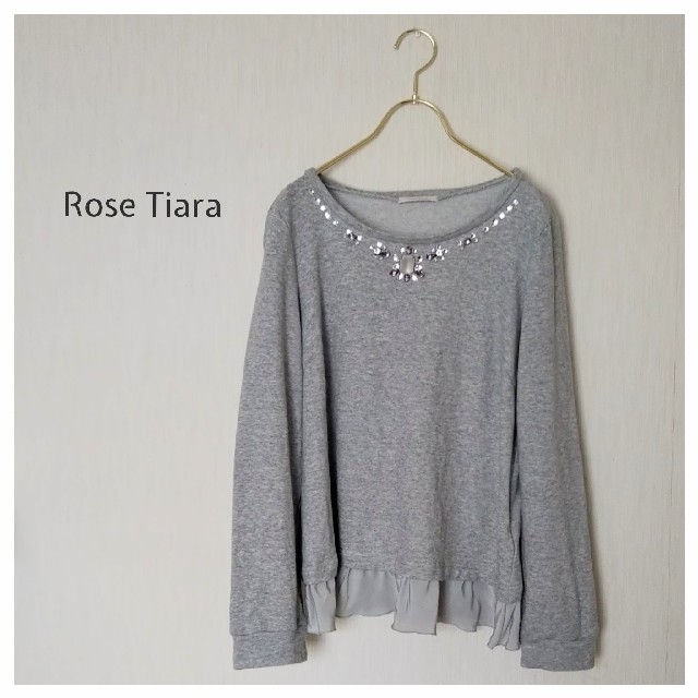 Rose Tiara(ローズティアラ)のローズティアラ☆異素材レイヤードトップス レディースのトップス(カットソー(長袖/七分))の商品写真