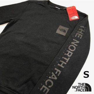 ザノースフェイス(THE NORTH FACE)のノースフェイス ボックスロゴ 袖ロゴスウェット(S) 黒 180814(スウェット)