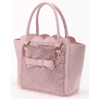 アンクルージュ(Ank Rouge)のフェイクファー×合皮スカラップbag(ハンドバッグ)