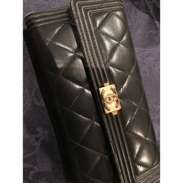 CHANEL(シャネル)のCHANEL シャネル ボーイ 長財布 最終値下げ レディースのファッション小物(財布)の商品写真