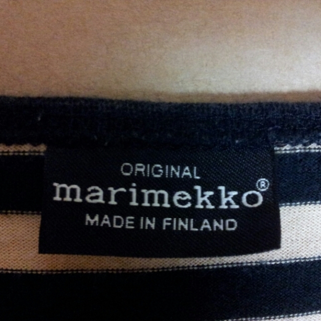 marimekko(マリメッコ)のmarimekko ボーダーワンピ レディースのワンピース(ひざ丈ワンピース)の商品写真