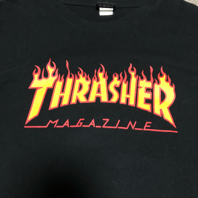 THRASHER(スラッシャー)のthrasher 炎 火 fire 黒T メンズのトップス(Tシャツ/カットソー(半袖/袖なし))の商品写真