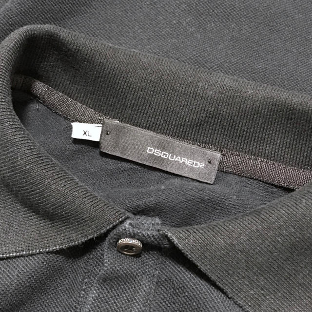 DSQUARED2(ディースクエアード)のDSQUARED2 ディースクエアード 袖テープ コットン半袖ポロシャツ メンズのトップス(ポロシャツ)の商品写真
