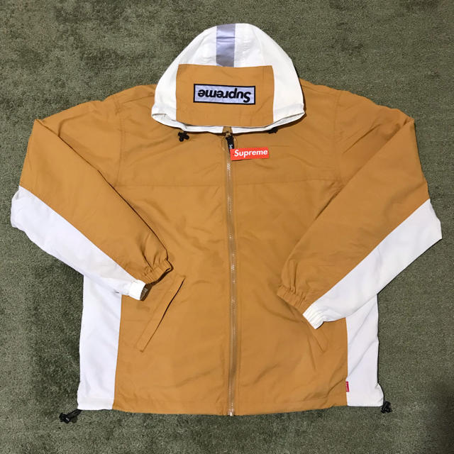 Supreme 2-tone zip up jacket gold M