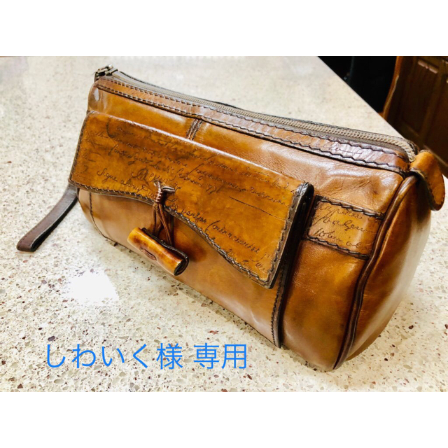 格安SALEスタート! Berluti 送料無料 クラッチバッグ 【しわいく
