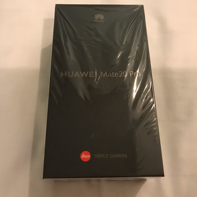 ANDROID(アンドロイド)のHuawei Mate 20 pro 6gb/128gb ブラック　新品未使用　 スマホ/家電/カメラのスマートフォン/携帯電話(スマートフォン本体)の商品写真