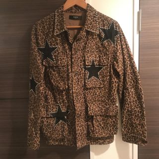 サンローラン(Saint Laurent)のアミリamiriレオパードミリタリージャケット期間限定値下げ(Gジャン/デニムジャケット)