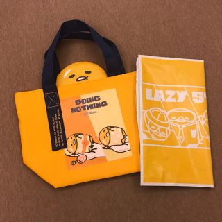 グデタマ(ぐでたま)の台湾 ぐでたま ランチトートバッグ イエロー！(トートバッグ)