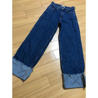 ザラ(ZARA)のzara ワイドデニム 34サイズ(デニム/ジーンズ)