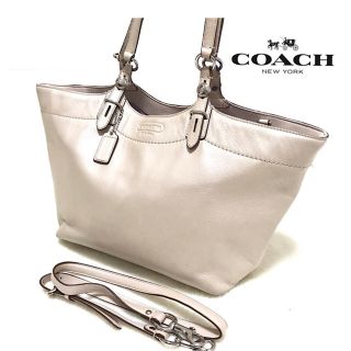 コーチ(COACH)のCOACH 2way  レザーショルダーバッグ！！(ショルダーバッグ)