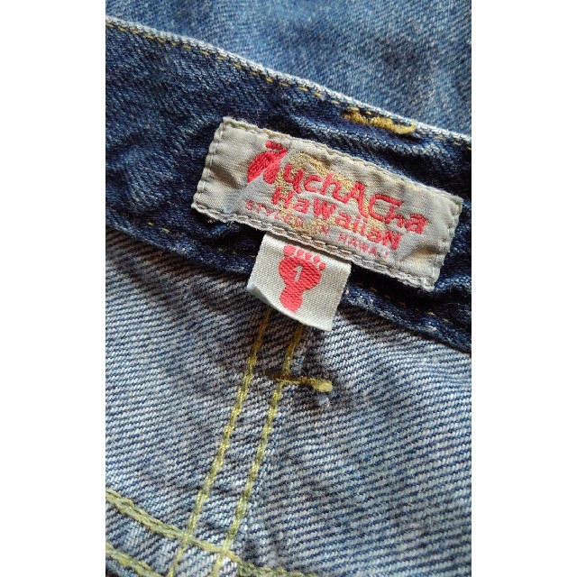 muchacha(ムチャチャ)のムチャチャ☆パッチが可愛いデニムスカート レディースのスカート(ロングスカート)の商品写真