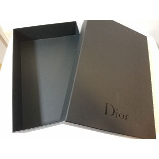 クリスチャンディオール(Christian Dior)のディオール 空箱 ボックス 黒 大きめ(ショップ袋)