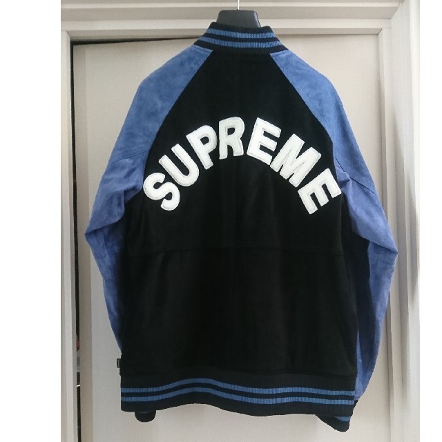 supreme suede varsity jacket スタジャン