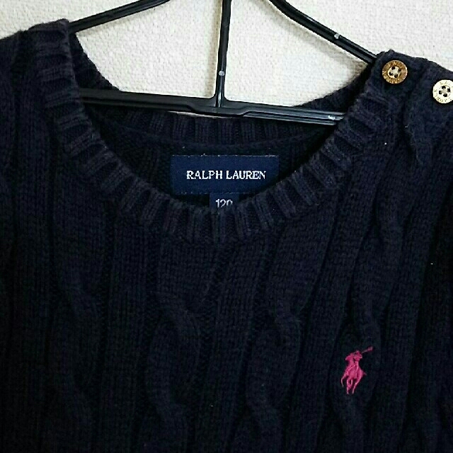 Ralph Lauren(ラルフローレン)のラルフローレン ニットワンピース120㎝ キッズ/ベビー/マタニティのキッズ服女の子用(90cm~)(ワンピース)の商品写真