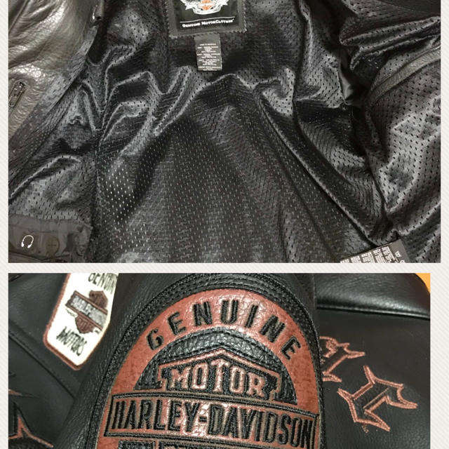 Harley Davidson(ハーレーダビッドソン)のハーレーダビットソン レザー ライダース ジャケット 新品 革ジャン バイク 男 自動車/バイクのバイク(装備/装具)の商品写真