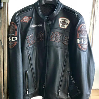 ハーレーダビッドソン(Harley Davidson)のハーレーダビットソン レザー ライダース ジャケット 新品 革ジャン バイク 男(装備/装具)