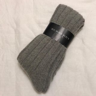 バーバリー(BURBERRY)の【新品】バーバリー 靴下 ハイソックス ウール(ソックス)