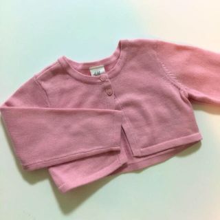 エイチアンドエム(H&M)の★新品未使用★h&m ピンクボレロ80(カーディガン/ボレロ)