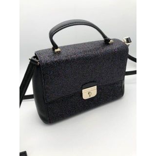 ケイトスペードニューヨーク(kate spade new york)のケイトスペード ショルダーバッグ 黒 黒紫ラメ 4144 (ショルダーバッグ)