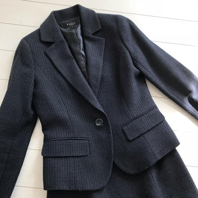 ketty(ケティ)の未使用に近い スーツ ジャケット ネイビー 紺色 セットアップ レディースのフォーマル/ドレス(スーツ)の商品写真